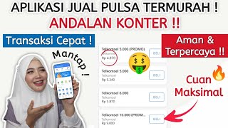 APLIKASI JUALAN PULSA TERMURAH & TERPERCAYA YANG BANYAK KONTER PAKE !