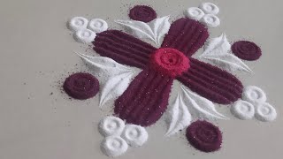 small everyday rangoli design/simple rangoli/#rangolishorts#kolam#art#shwetasart#shorts