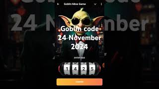 Goblin code today 24 November 2024.   #shorts#goblincode