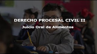 Juicio Oral de Alimentos - Derecho Procesal Civil II - Guatemala