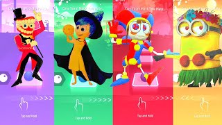 The Amazing Digital Circus Caine vs Inside Out2 vs Pomni vs Minions Tiles Hop EDM Rush