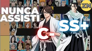 TIER LIST DE BLEACH SEM NUNCA TER ASSISTIDO BLEACH