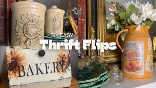 6 Stunning Thrift Flips for Resale | Using Fall Colors & IOD Products