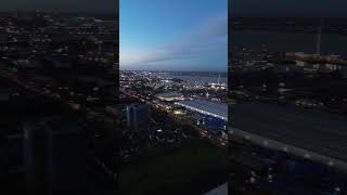 Drone Footage Bootle Docks In Morning Blue Hour #DJIMini3