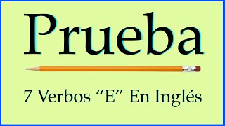 7 Verbos Que Empiezan Con "E" En Inglés 📚