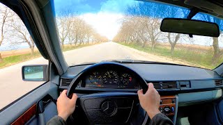 1990 Mercedes Benz W124 200E - POV Review (Binaural Audio)