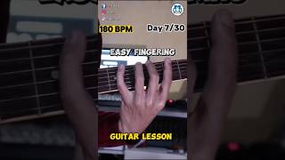 Fingering on Day 7 || guitar lesson #shorts