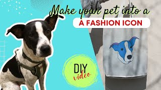 Easy DIY Canvas Tote Bag: Paint Your Pet with Fabric Paint!