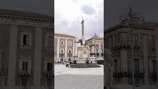 Piazza del Duomo en Catania 🇮🇹 #travel #history #catania #sicily #italia #italianheritage