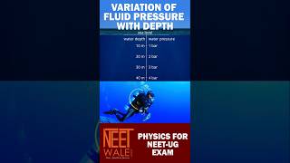 Variation of Fluid Pressure with Depth | mechanical properties of fluid | Class 11th| #neet #physics