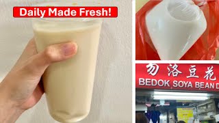 Fresh Daily Made Soya Drink at Bedok North Food Centre Singapore