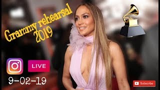 Grammy awards rehearsal 2019 *live instagram*