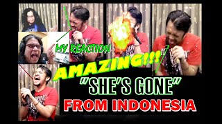 Amazing She's gone(steelheart) from Indonesia | My Reaction