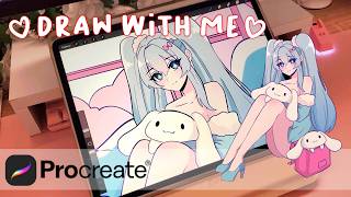 💗💙Draw With Me! | Miku Cinnamoroll | 💗💙