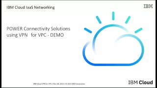 Power connectivity solutions using VPN for VPC
