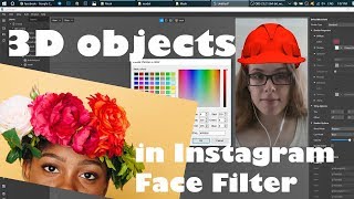 3D OBJECTS in INSTAGRAM FACE FILTER / Spark AR tutorial