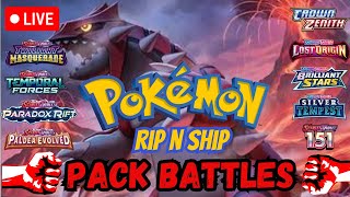 LIVE Pokemon RIP N SHIP! PACK BATTLES CONTINUE!