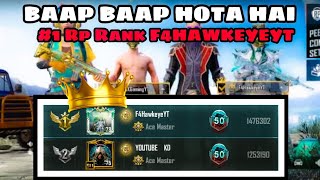 👑 UC KING 👑 @f4hawkeyeyt396 RP M10 NO.1.... JAL RAHE HO KYA 😈😈..FULL VIDEO RP RANKING POINT 😎😎..