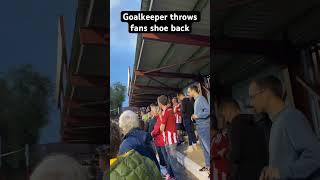 Funny Moment Between Football Fans And Goalkeeper