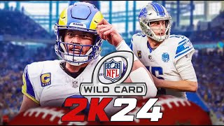 NFL 2k24 | Los Angeles Rams at Detroit Lions | PCSX2 | Wild Card | CPU v CPU Sim | Playoffs