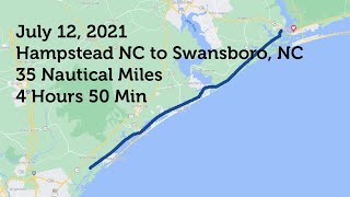 Day 60 in our 36 Classic Grand Banks Hampstead NC to Swansboro, NC