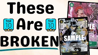 Top 10 most BROKEN cards in One Piece TCG || List may surprise you