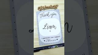 Liam #calligraphy #lettering #moderncalligraphy #brushpens #tombowfudenosuke #namecalligraphy