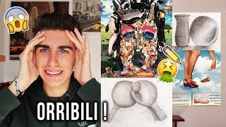 I DISEGNI PIÙ BRUTTI FATTI AL LICEO ARTISTCO | Simo's Art