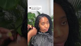 London Fluffy Twist Hair on 4C Natural Hair | Protective Hairstyle