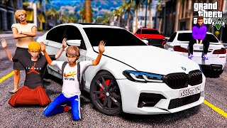 МОЯ ЗЛАЯ МАМА ИЗБИЛА И ПОХИТИЛА ВИТЮ И ГРИШКУ! ПОГОНЯ ЗА МАМОЙ НА BMW M5 F10! ШКОЛЬНЫЕ БУДНИ ГТА 5