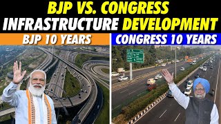 BJP Vs. Congress :10 year Infrastructure Development comparison :