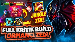 ZED JUNGLE FULL KRİTİK BUİLDLE İNANILMAZ OP! DENEMEYEN KALMASIN!