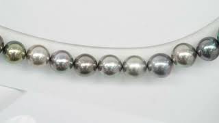 49pcs "High Luster" Multicolor 8-10mm - SR/NR AAA/AA Quality Tahitian Pearl Necklace NL1590 OR10