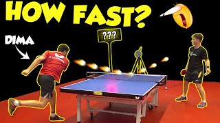 WORLD’S FASTEST TABLE TENNIS SHOT!