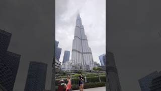 Worlds Tallest Building in Dubai is HIGHER then the SKY 🤯 #burjkhalifa #shorts