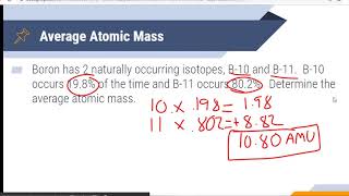 Chemistry II: Video 3-2: AMU and Molar Conversions