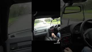 bmw e36 coupe in car DJI action test