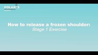 Frozen shoulder? No more! Try these simple exercises for relief | Stage 1