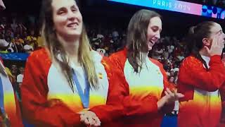 MEDALLA DE ORO!! El equipo femenino de waterpolo  campeón Juegos Olímpicos de París 2024