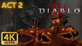 Diablo IV - Werebear & Wolves Druid Act 2 (4K60FPS No Commentary World Tier 2)