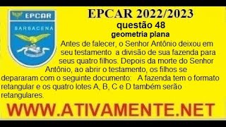 questão 48 EPCAR   2022 2023   geometria plana