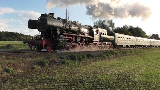 Fotofahrt der Dampfeisenbahn Weserbergland mit 52 8038 Stadthagen - Rinteln 10.10.2020 (HD)