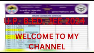 UP BEd JEE 2024 | Online Counselling Schedule | Bundelkhand University | Download Now