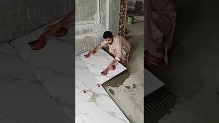 Floor Tile Fitting Skills Techniques #shorts #youtubeshorts #design