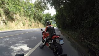 Ducati Panigale 1299 e Kawasaki Ninja ZX6R 636 raspando tudo em Morungaba