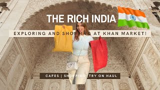 The Rich India🇮🇳 Exploring, Shopping and Eating at Khan Market, South Delhi!🥐