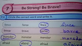 BE STRONG BE BRAVE ||5TH ENGLISH PAGE NO 84-85