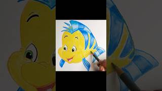 Drawing Flounder 🐠🐠 #shorts