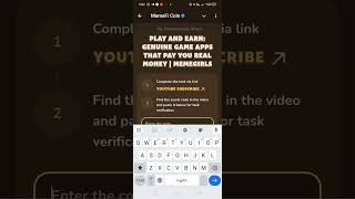 Play and Earn: Genuine Game Apps That Pay You Real Money | MemeGirls Memefi Today New Code