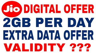 Jio digital offer!!Jio 2GB per day data offer!!Jio 2GB free data per day!!